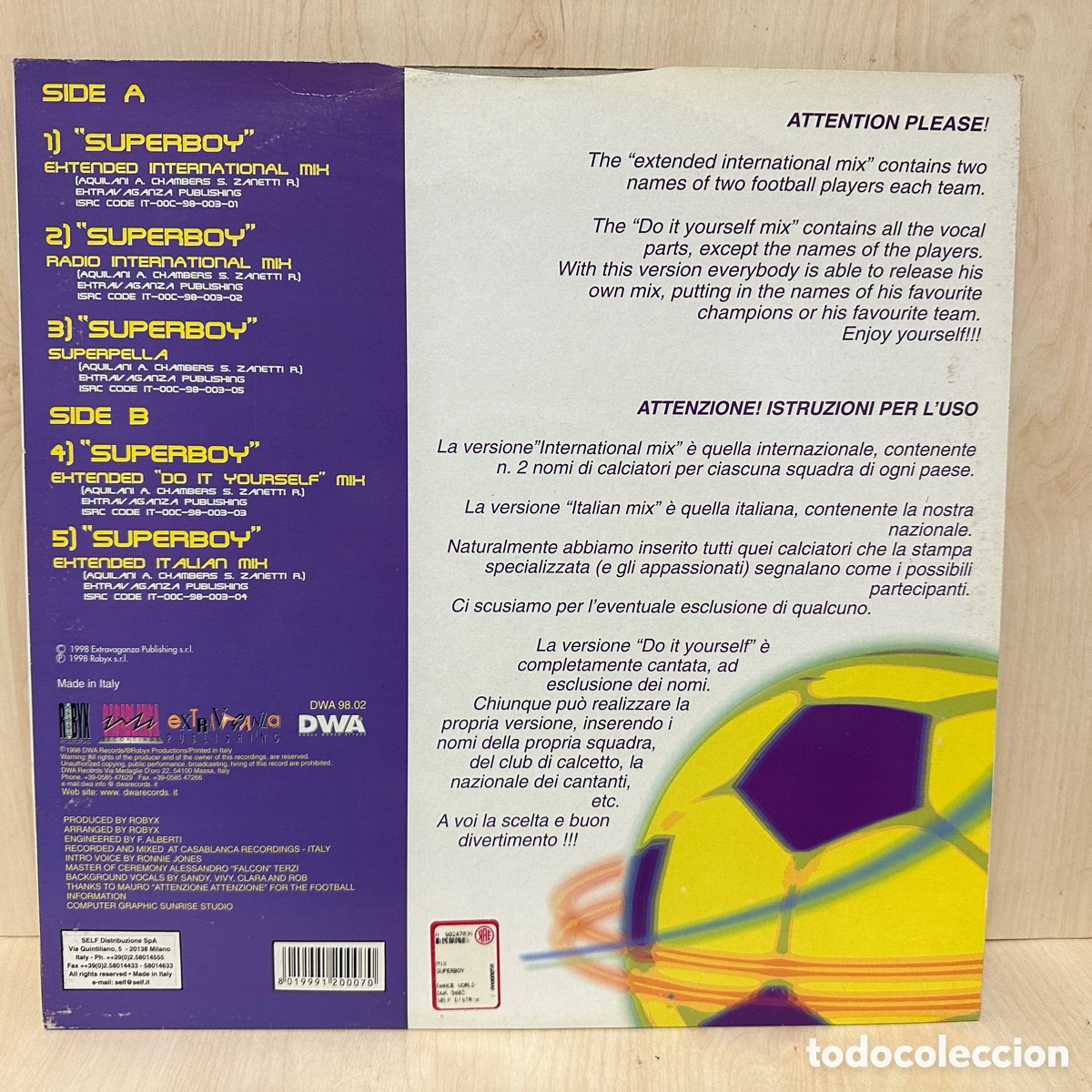 Discos de vinilo: Tuttifrutti - Superboy (12&rdquo;) - Foto 2