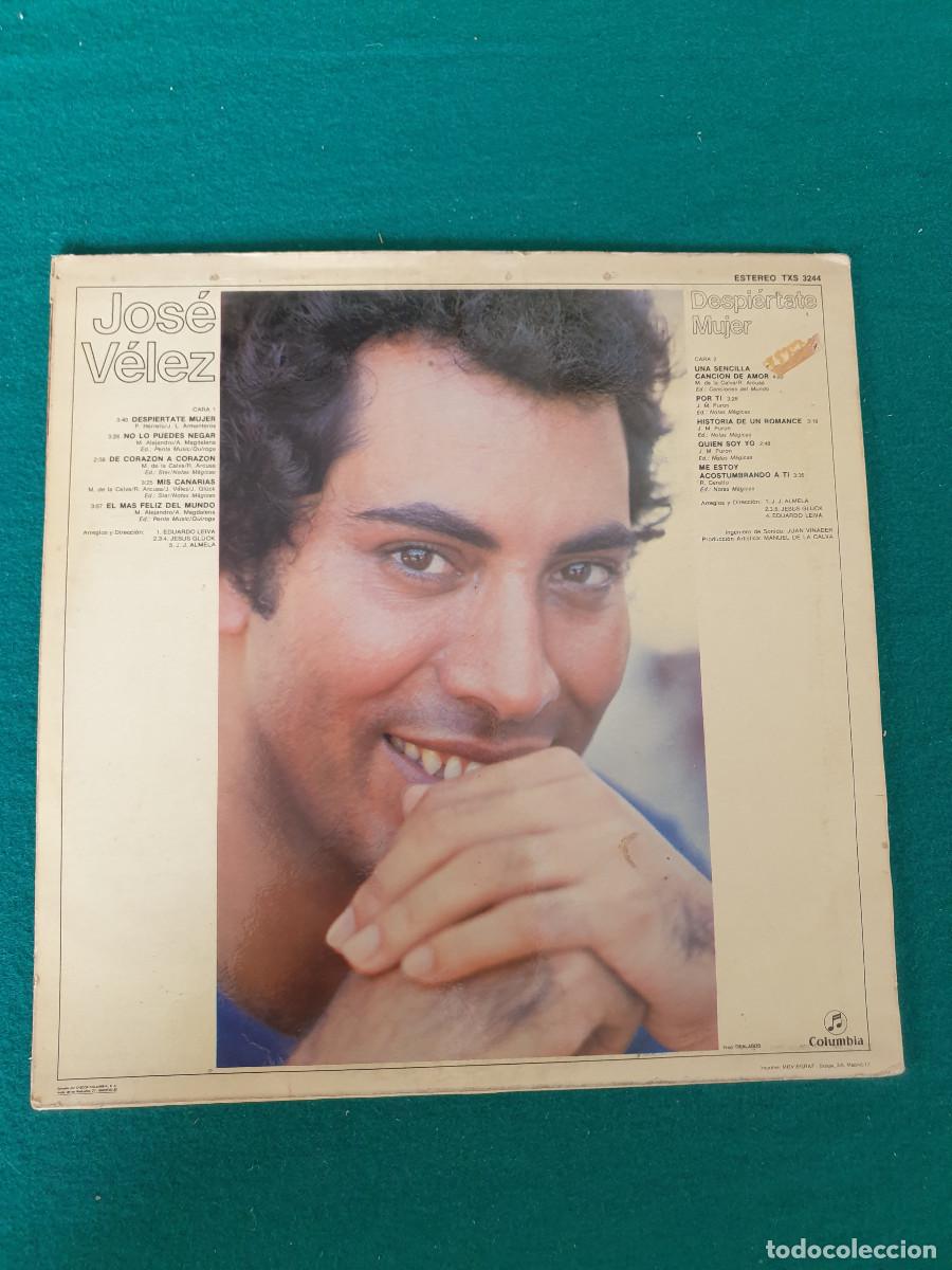 Discos de vinilo: Jos&eacute; V&eacute;lez &ndash; Despi&eacute;rtate Mujer - Foto 2