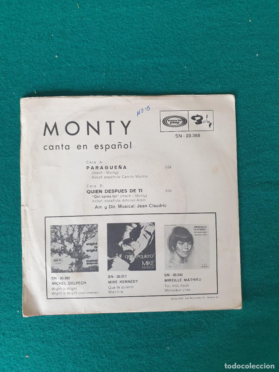 Discos de vinilo: Monty &ndash; Canta En Espa&ntilde;ol - Foto 2