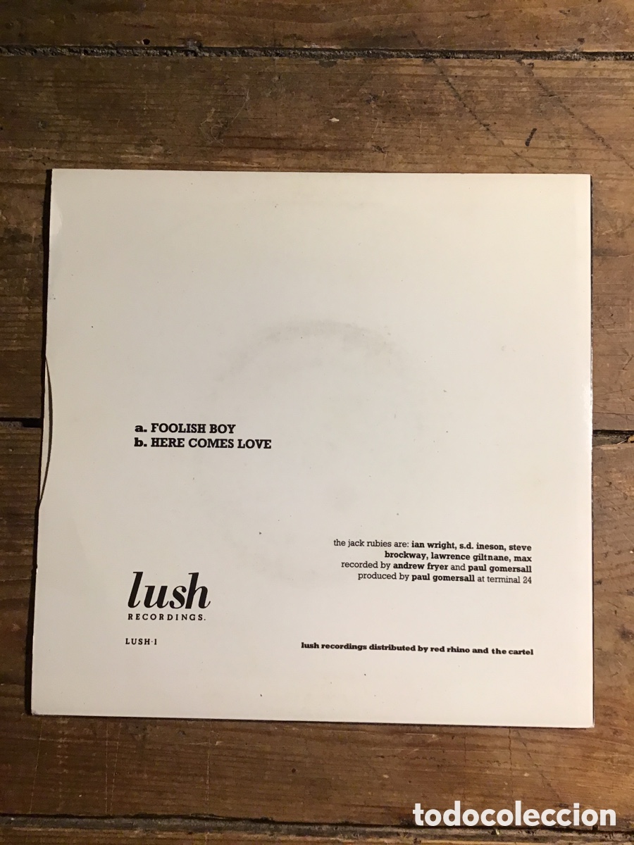Discos de vinilo: The Jack Rubies. Foolish boy - Foto 2