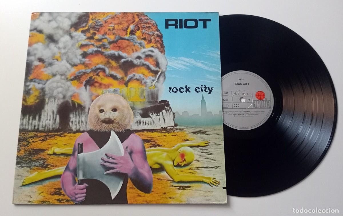 Discos de vinilo: LP RIOT - ROCK CITY - Foto 3