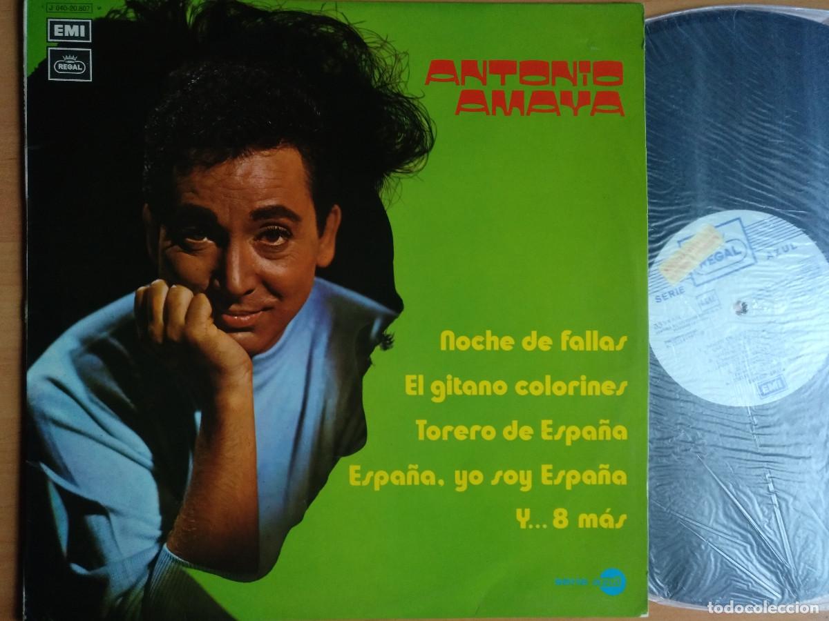 Discos de vinilo: ANTONIO AMAYA . NOCHE DE FALLAS . LP - Foto 1