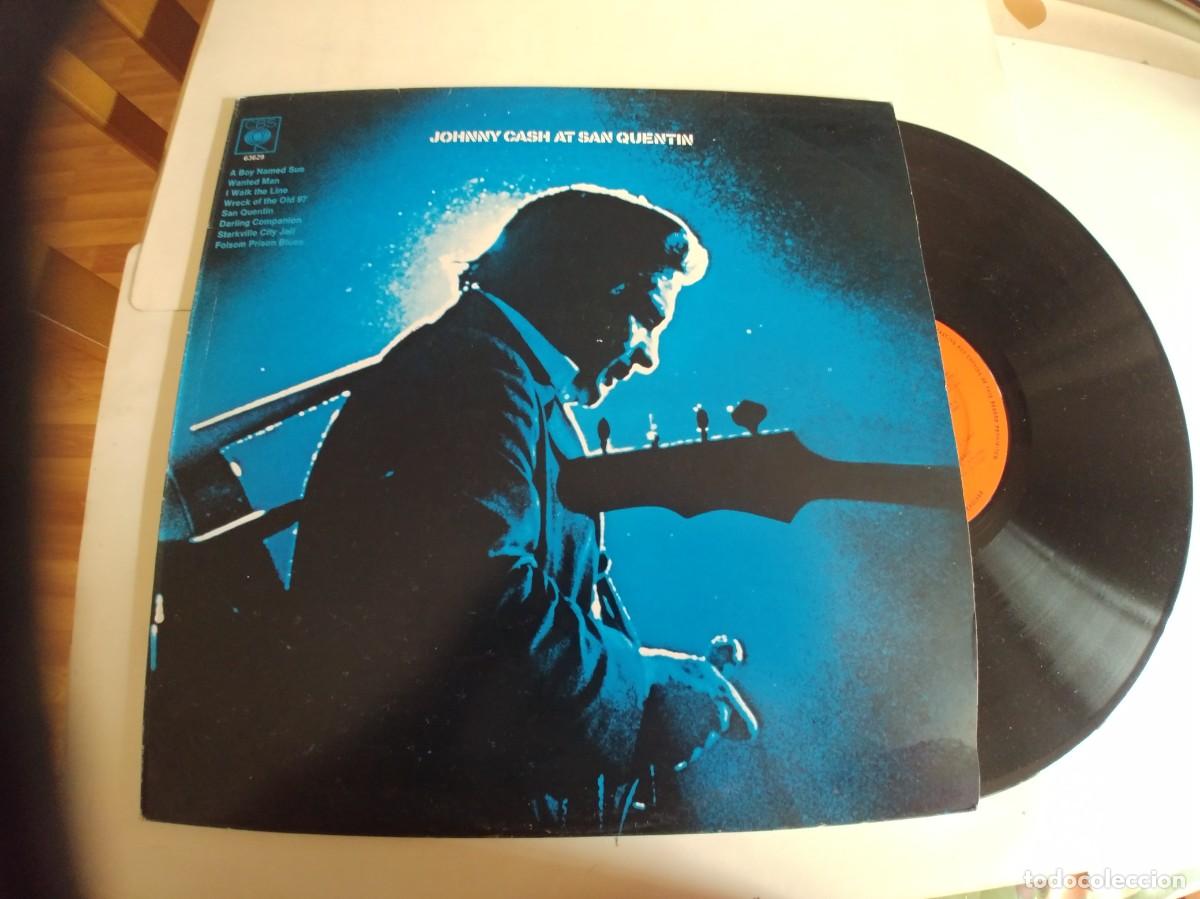 Discos de vinilo: JOHNNY CASH-LP AT SAN QUENTIN - Foto 1