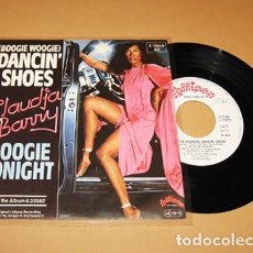 Discos de vinilo: CLAUDJA BARRY - BOOGIE WOOGIE DANCIN' SHOES - SINGLE NUEVO - 1979 - Nº1 EN DISCOTECAS / BONEY M.