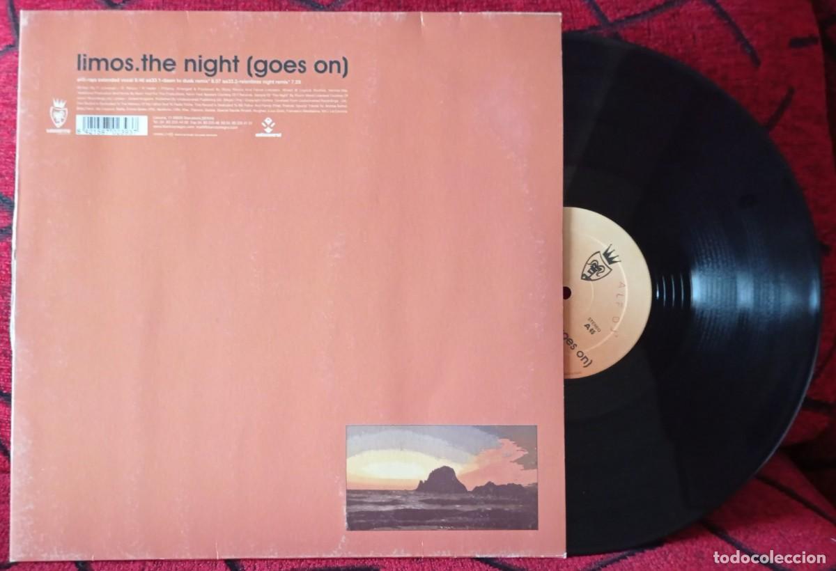 Discos de vinilo: LIMOS ** The Night (Goes On) ** MAXI SINGLE VINILO ORIGINAL 2000 - Foto 1