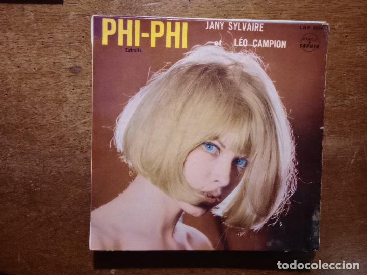 Disques de vinyle: Phi - Phi - Jany Sylvaire - Ah tais-toi tu m'affoles + priere a Pallas / Leo Campion - c'est une gam