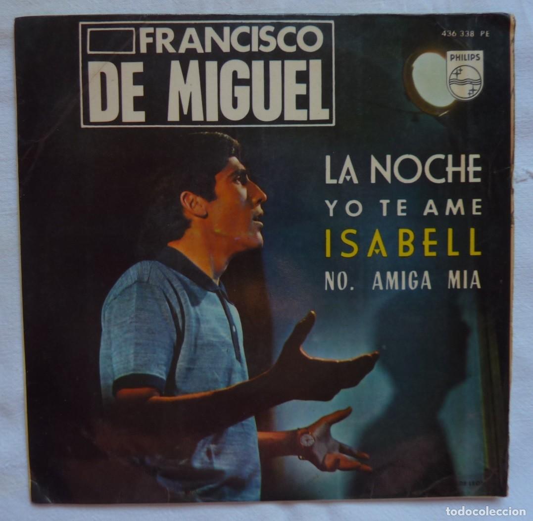 Discos de vinilo: FRANCISCO DE MIGUEL / LA NOCHE+3 / 1965 / EP - Foto 1