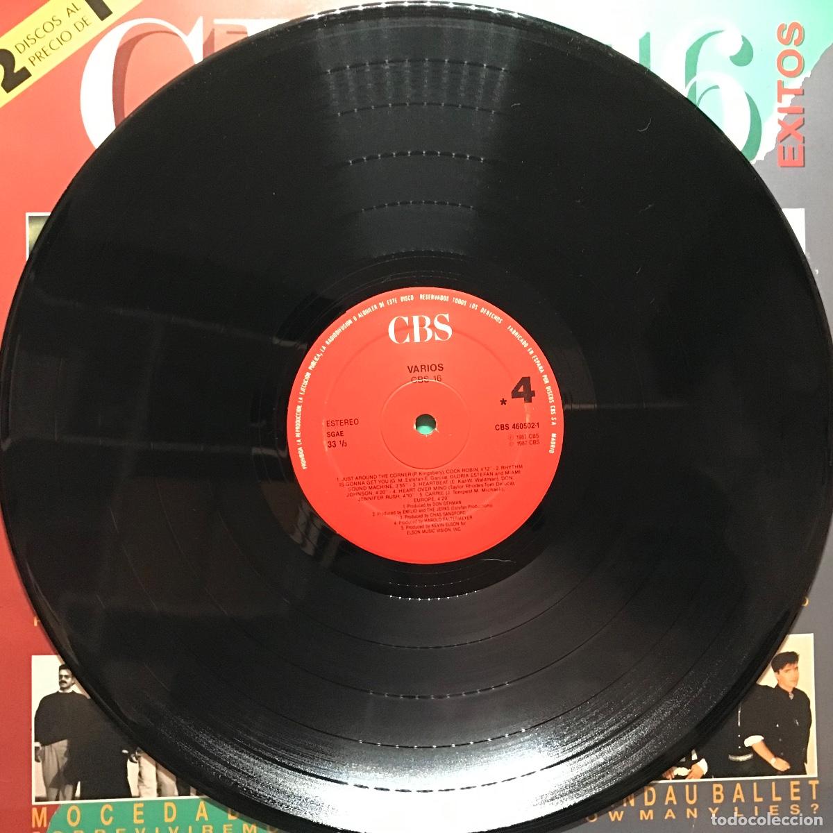 Discos de vinilo: Varios ● CBS &bull; 16 Exitos ● 2 x Vinyl, LP, Compilation - Spain 1987 - Foto 7