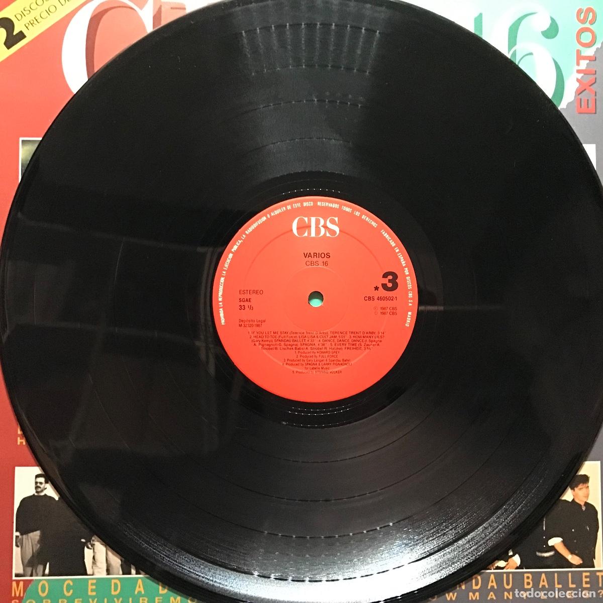 Discos de vinilo: Varios ● CBS &bull; 16 Exitos ● 2 x Vinyl, LP, Compilation - Spain 1987 - Foto 12