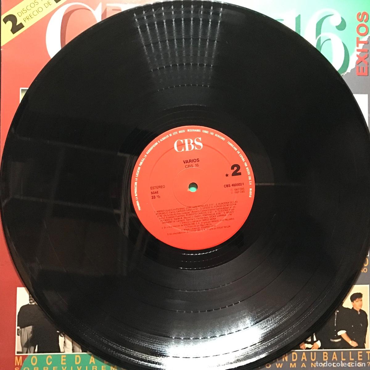 Discos de vinilo: Varios ● CBS &bull; 16 Exitos ● 2 x Vinyl, LP, Compilation - Spain 1987 - Foto 16