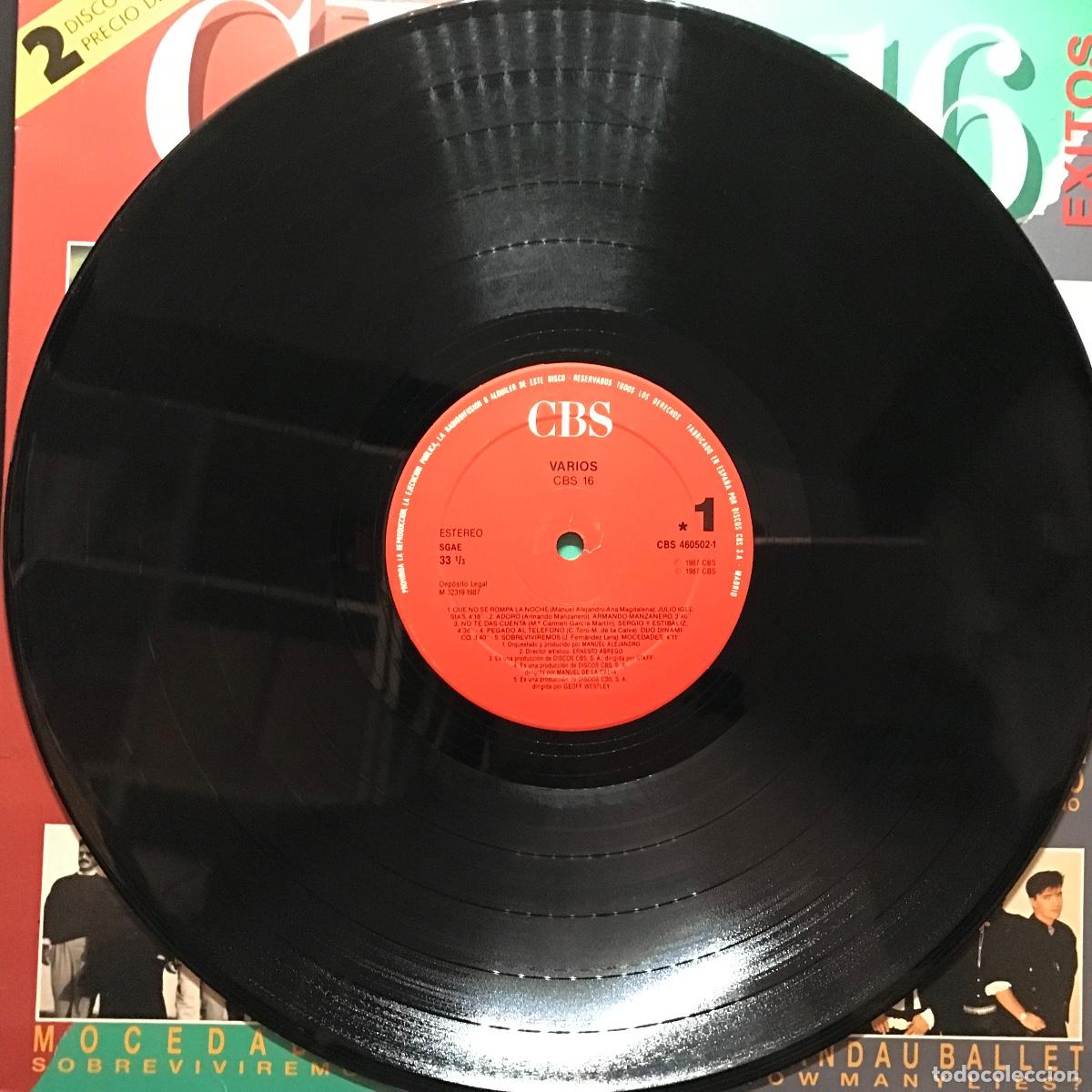 Discos de vinilo: Varios ● CBS &bull; 16 Exitos ● 2 x Vinyl, LP, Compilation - Spain 1987 - Foto 21