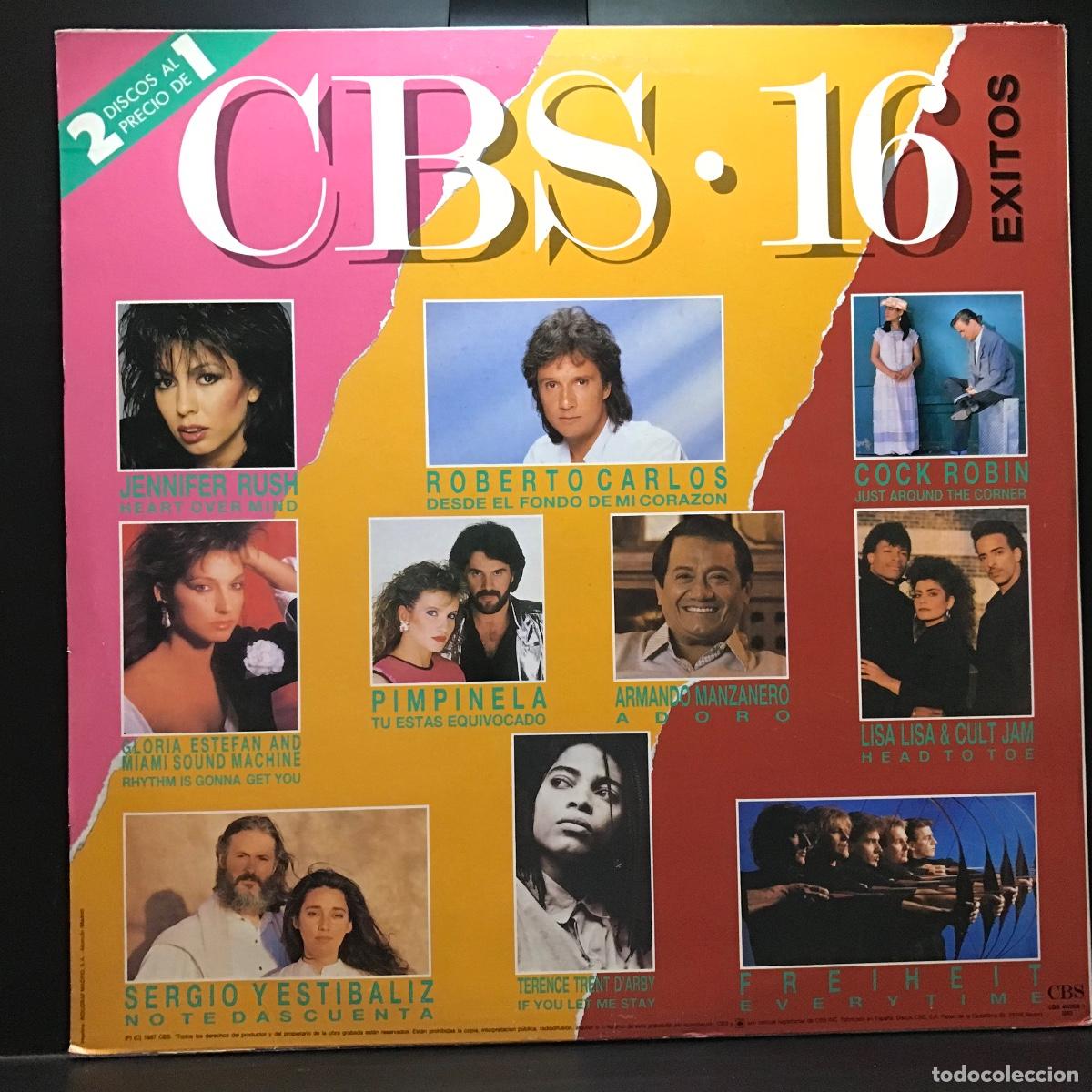 Discos de vinilo: Varios ● CBS &bull; 16 Exitos ● 2 x Vinyl, LP, Compilation - Spain 1987 - Foto 22