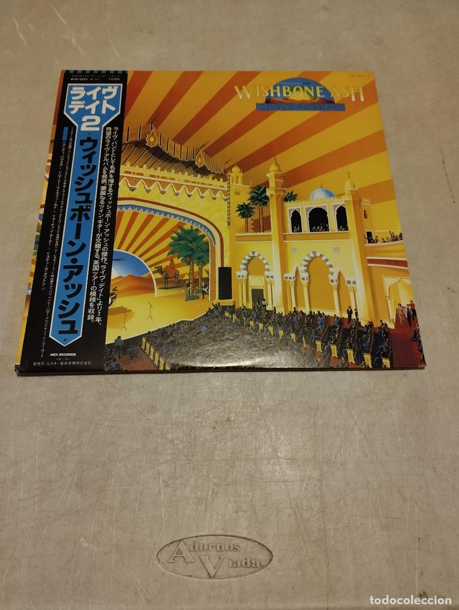 Discos de vinilo: Wishbone Ash Doble Lp Live Dates Volume Two Jap.1980 insert letras - Foto 1