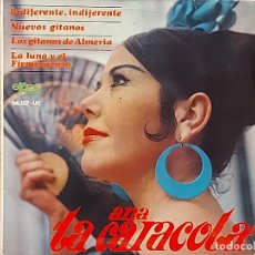 Discos de vinilo: ANA 'LA CARACOLA' / INDIFERENTE,INDIFERENTE +3 / EP-EKIPO-1966 / MBC. ***/***
