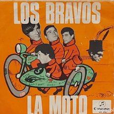 Discos de vinilo: LOS BRAVOS / LA MOTO-LA PRIMERA AMISTAD / SINGLE-COLUMBIA-1966 / MBC. ***/***