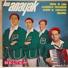 Discos de vinilo: LOS ANAYAK / SIERRA DE LUNA +3 / EP-BELTER-1965 / MBC. ***/***