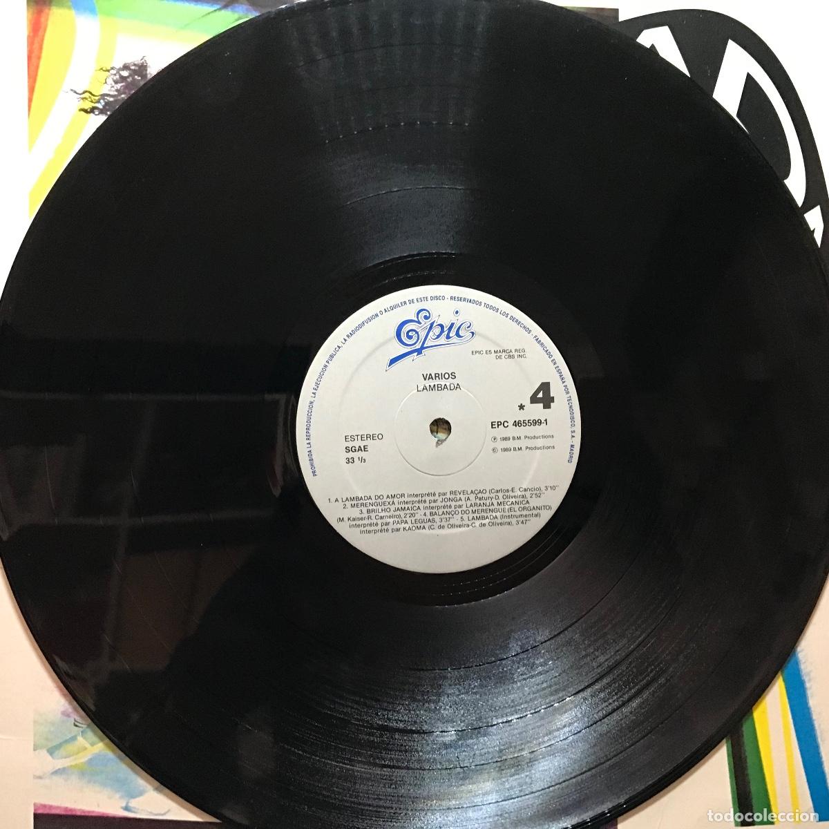 Discos de vinilo: Various ● Lambada ● 2 x Vinyl, LP, Compilation, Gatefold cover SPAIN 1989 - Foto 8