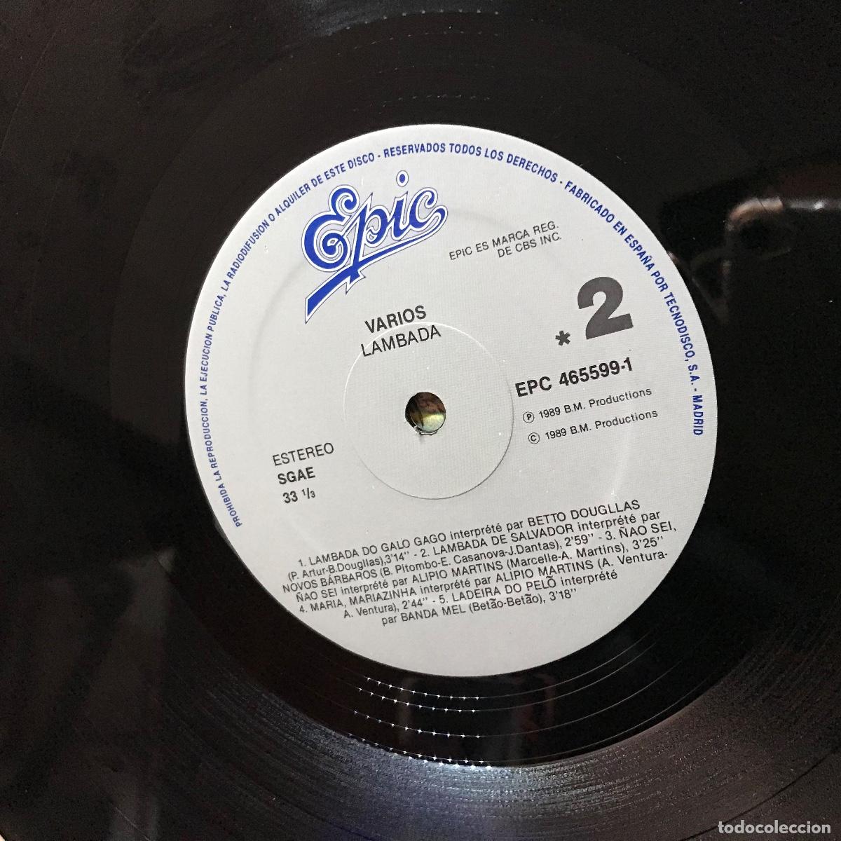 Discos de vinilo: Various ● Lambada ● 2 x Vinyl, LP, Compilation, Gatefold cover SPAIN 1989 - Foto 18