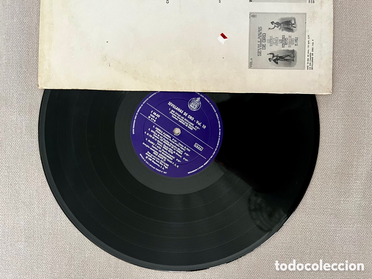 Discos de vinilo: SEVILLANAS DE ORO. Vol.10. Vinilo - Foto 3