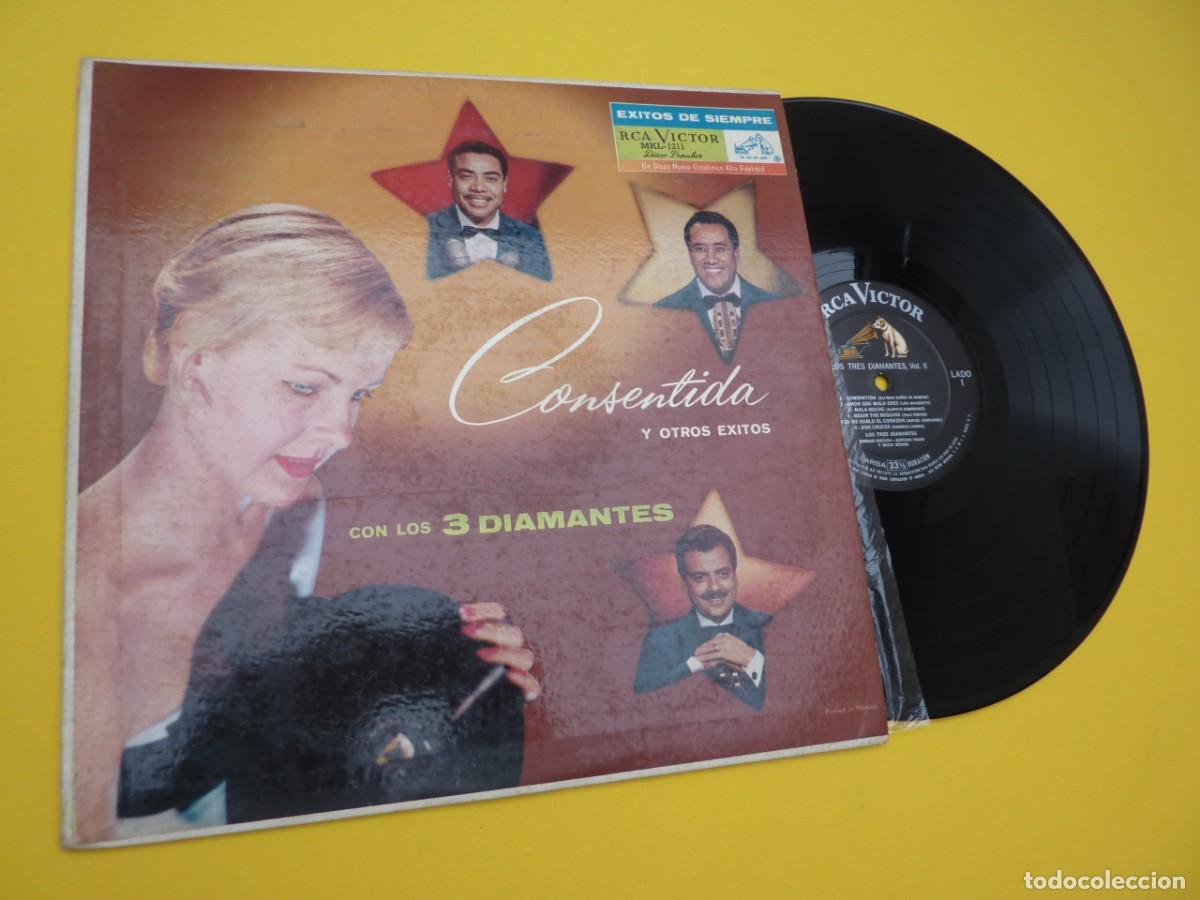 Disques de vinyle: LP LOS TRES DIAMANTES - Vol II - Consentida - MEXICO Press - MKL 1211 (VG+/EX) 5