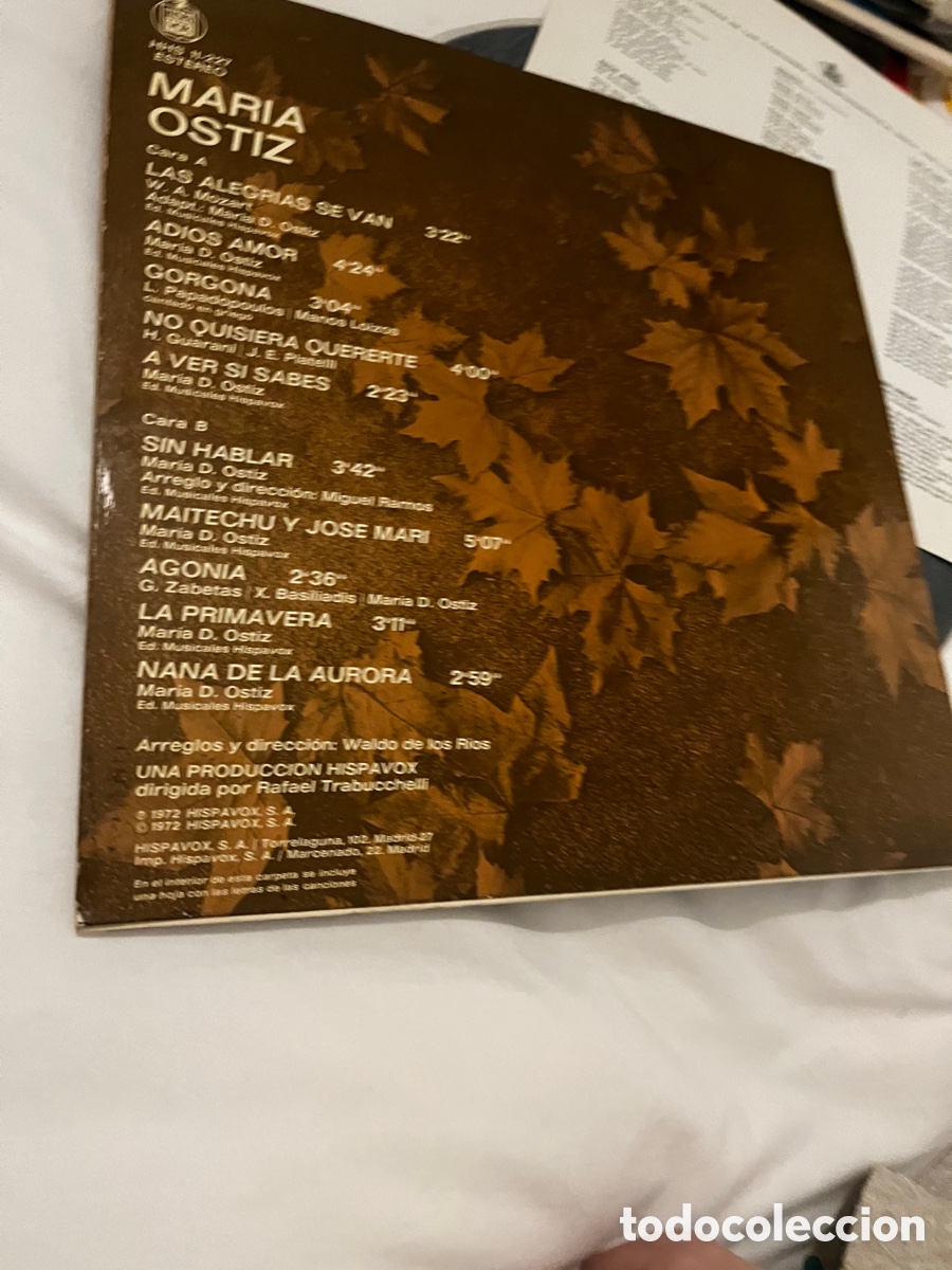 Discos de vinilo: Mar&iacute;a Ostiz. 1972 vinilo - Foto 3