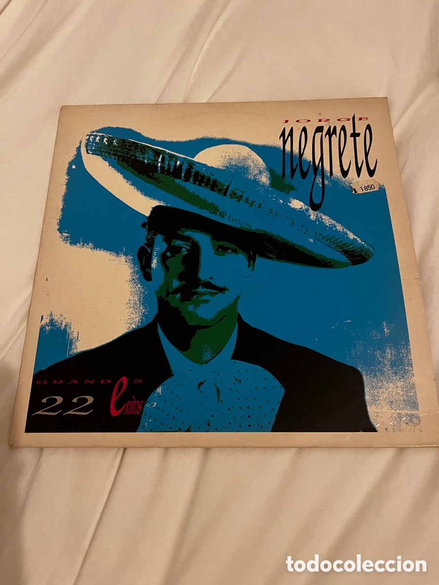 Vinyl records: VINILO.Jorge Negrete. 22 grandes &eacute;xito.Doble LPs.1991.