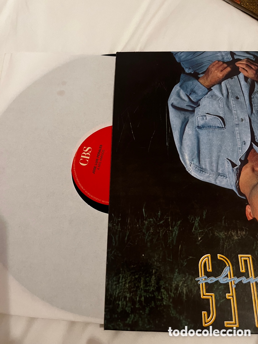 Discos de vinilo: Jos&eacute; Luis Perales a mis amigos. LP 1990 - Foto 3