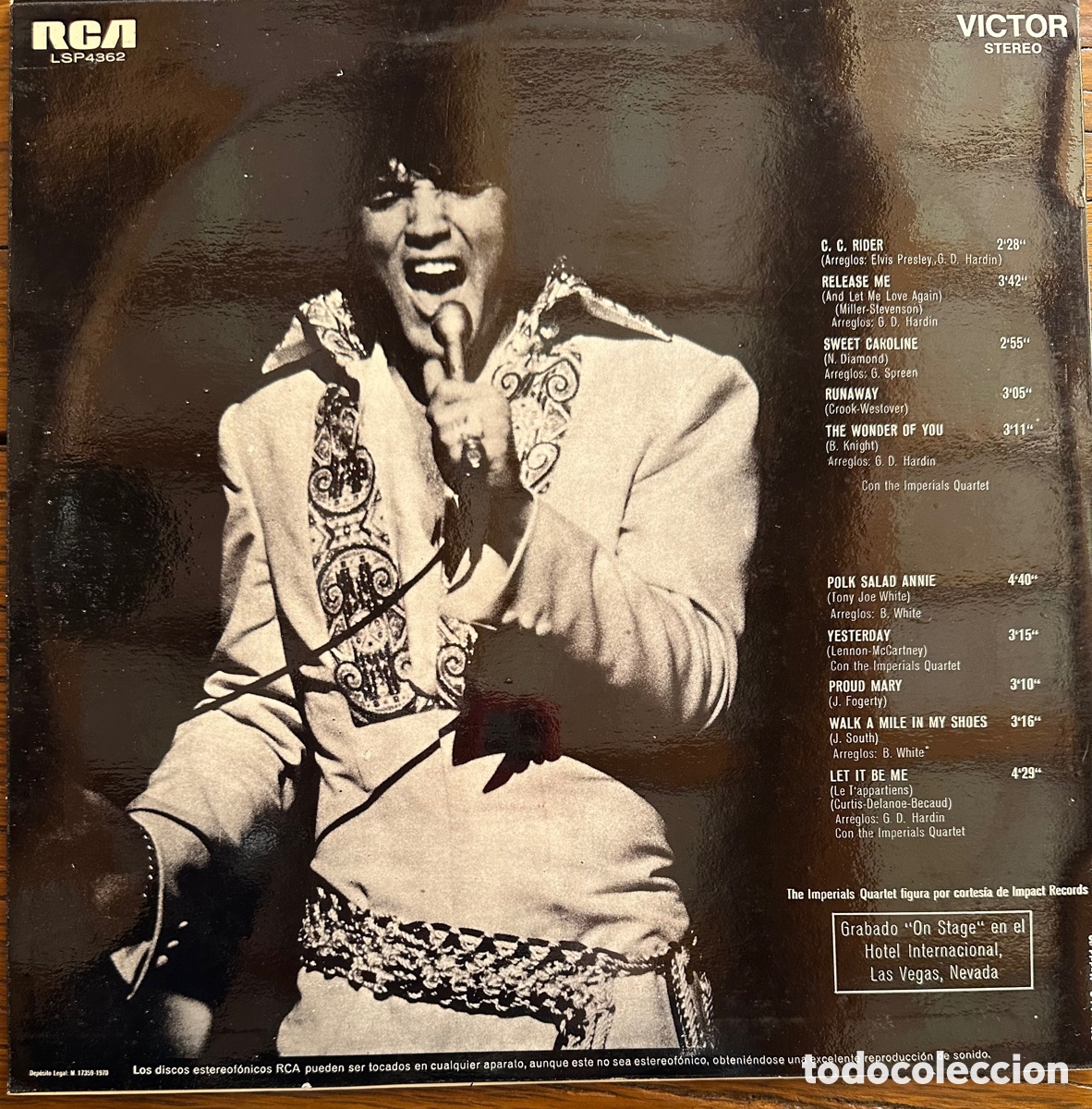 Discos de vinilo: Elvis Presley. Espa&ntilde;a, 1970 - Foto 2