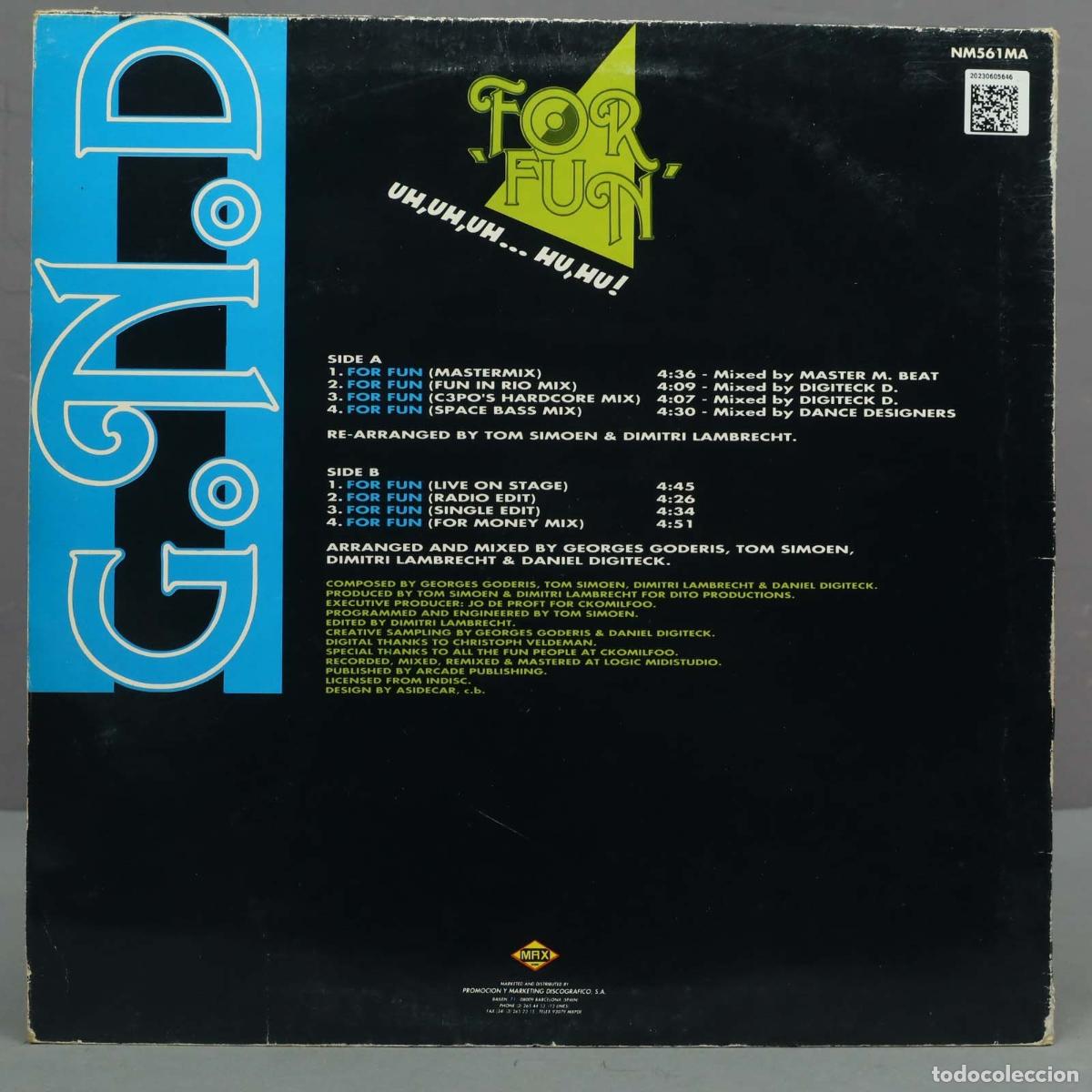 Discos de vinilo: LP. G.N.D. - For Fun - Foto 2