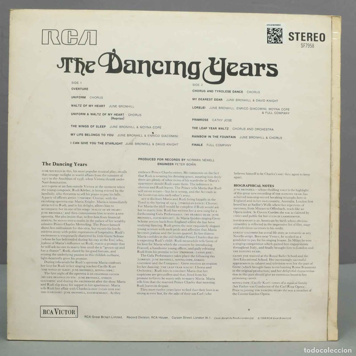 Discos de vinilo: LP. LONDON CAST: the dancing years - Foto 2