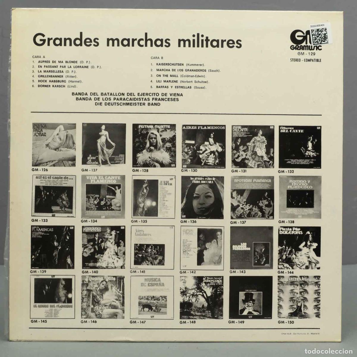 Discos de vinilo: LP. Grandes Marchas Militares - Foto 2