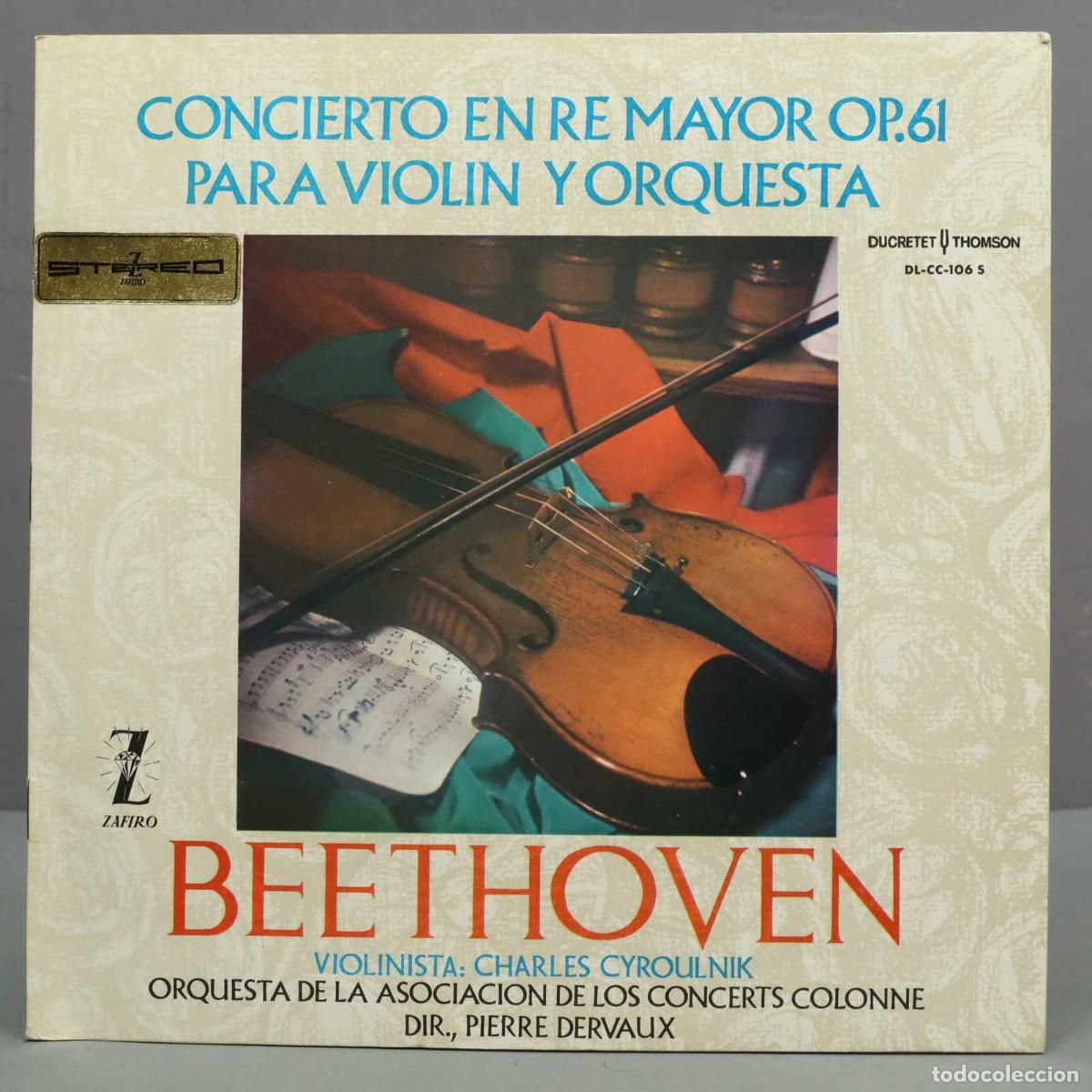 Discos de vinilo: LP.OP 61. BEETHOVEN. DERVAUX - Foto 1