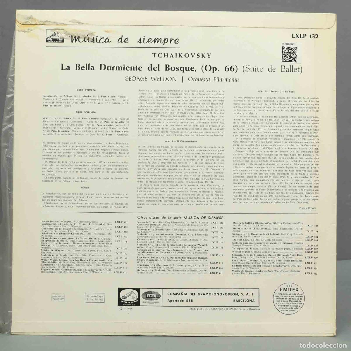 Discos de vinilo: LP. Tchaikovsky, George Weldon, OP 66 - Foto 2