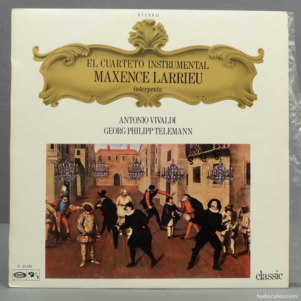 Discos de vinilo: LP.EL CUARTETO LARRIEU INTERPRETA VIVALDI TELEMANN - Foto 1