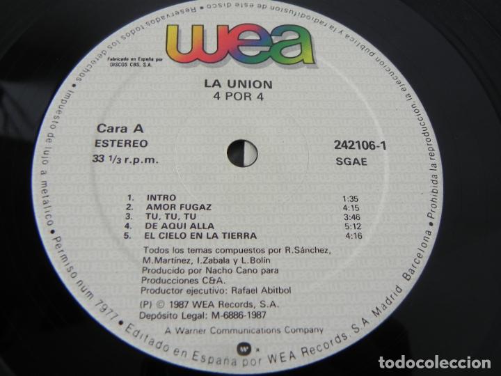 Discos de vinilo: LP LA UNION (4 POR 4) WEA-1987 - Foto 4