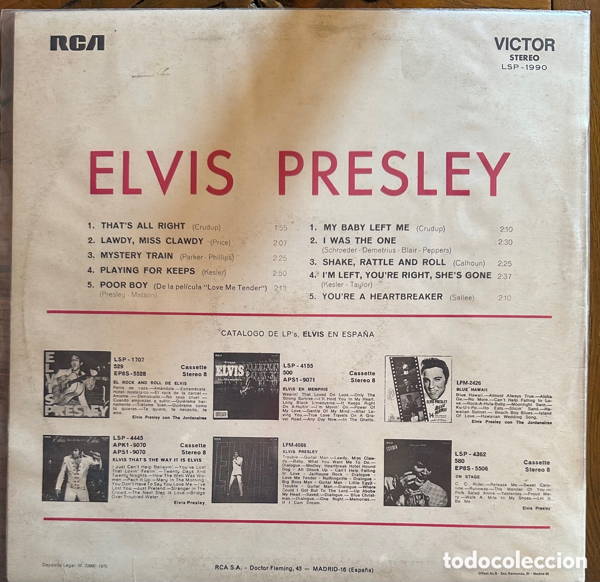 Discos de vinilo: Elvis Presley. Espa&ntilde;a, 1970 - Foto 2