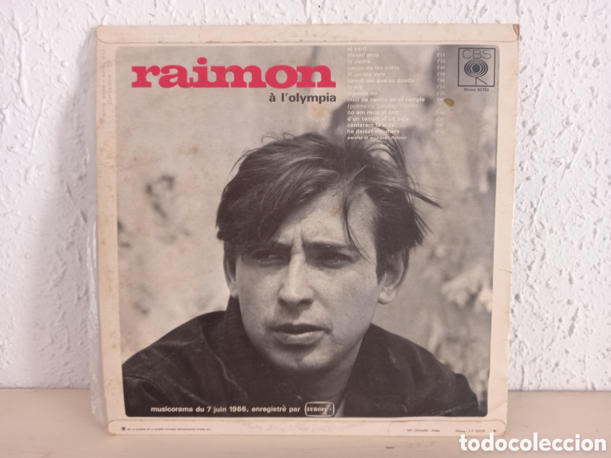 Discos de vinilo: RAIMON A L OLYMPIA. LP 1966 - Foto 2