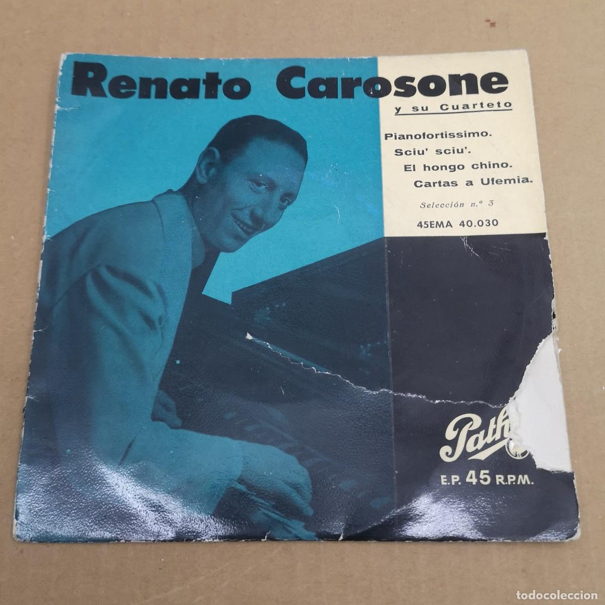 Discos de vinilo: RENATO CAROSONE Y SU CUARTETO-SELECCI&Oacute;N nro.3-SINGLE 7''-PATH&Eacute; 45EMG 40030