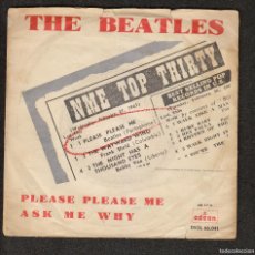 Discos de vinilo: THE BEATLES: PLEASE PLEASE ME /ASK ME WHY DSOL 66.041 1ERA EDICION- SPAIN 1963 ODEON- COLECCIONISTAS