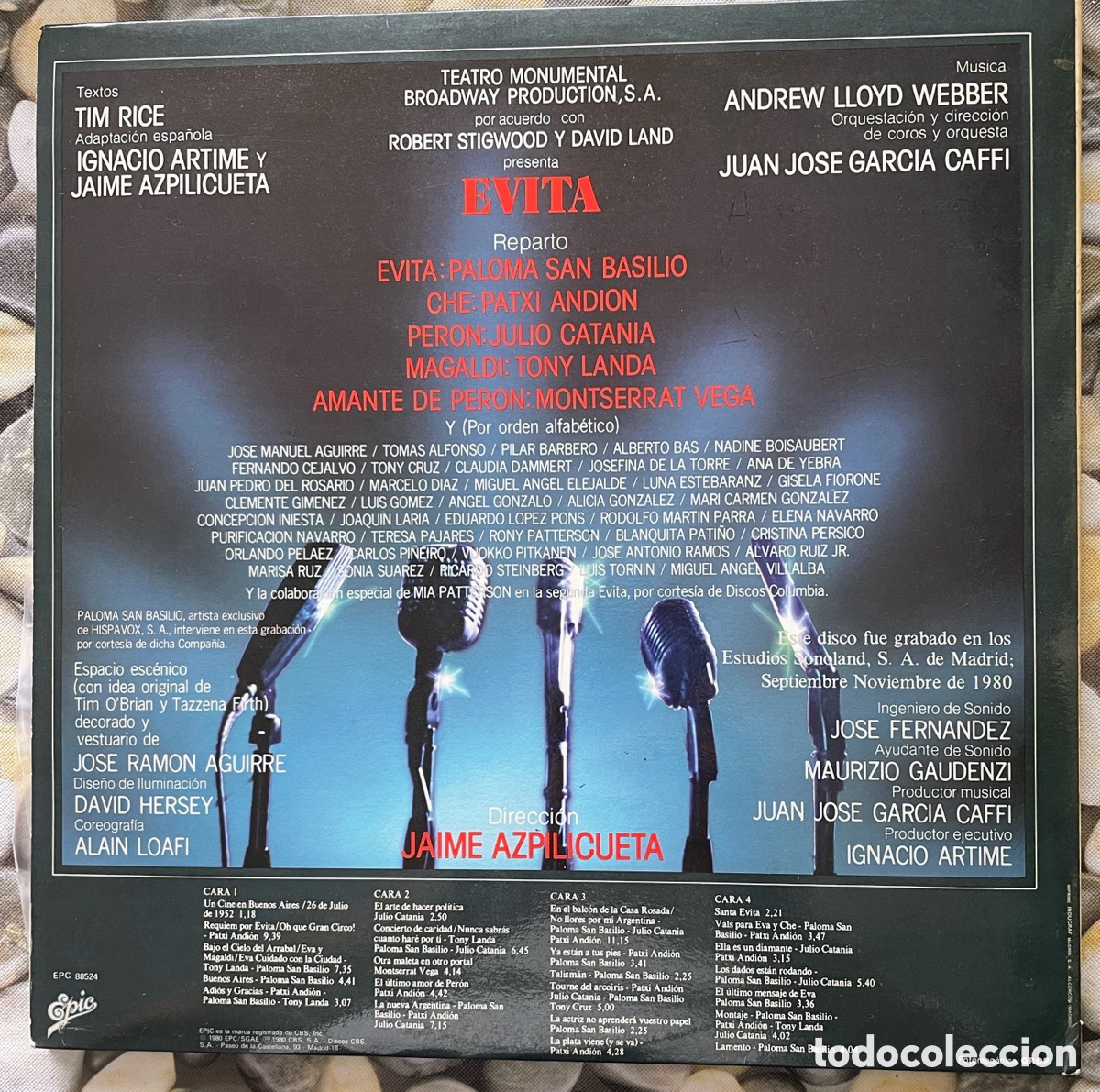 Discos de vinilo: Evita versi&oacute;n original espa&ntilde;ol 2 lp&rsquo;s - Foto 2