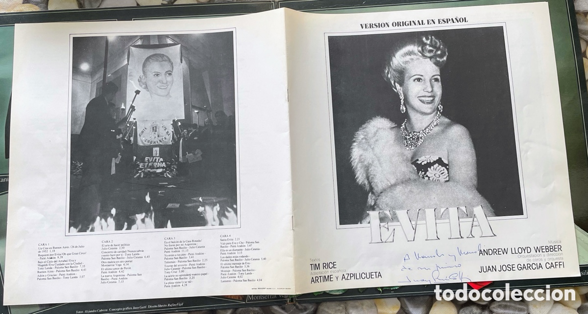 Discos de vinilo: Evita versi&oacute;n original espa&ntilde;ol 2 lp&rsquo;s - Foto 5