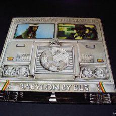 Discos de vinilo: BOB MARLEY & THE WAILERS DOBLE LP BABYLON BY BUS ORIG ESPAÑA 1978 + PÓSTER TROQUELADO + FUNDAS