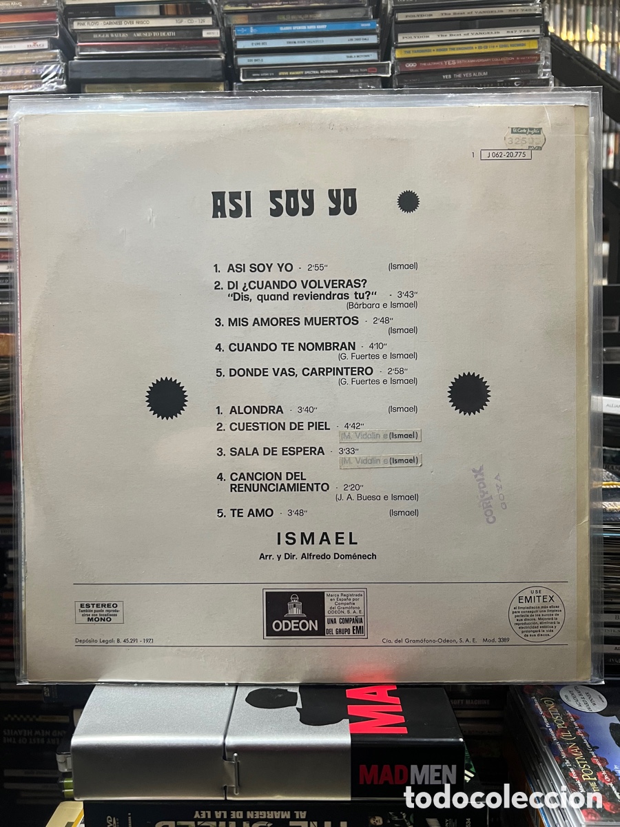 Discos de vinilo: As&iacute; soy yo&hellip; Ismael - Foto 2
