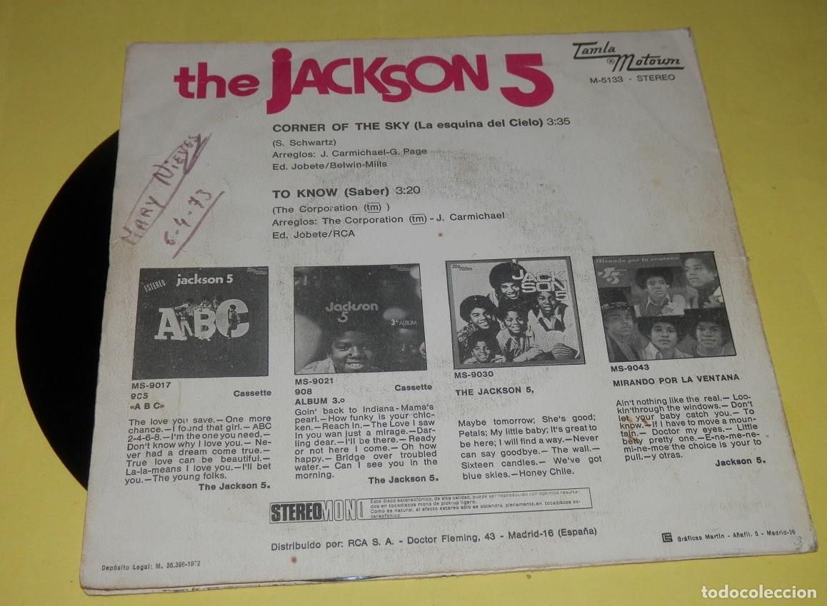 Discos de vinilo: DISCO SINGLE DE VINILLO DE LOS THE JACKSON 5 - Foto 2