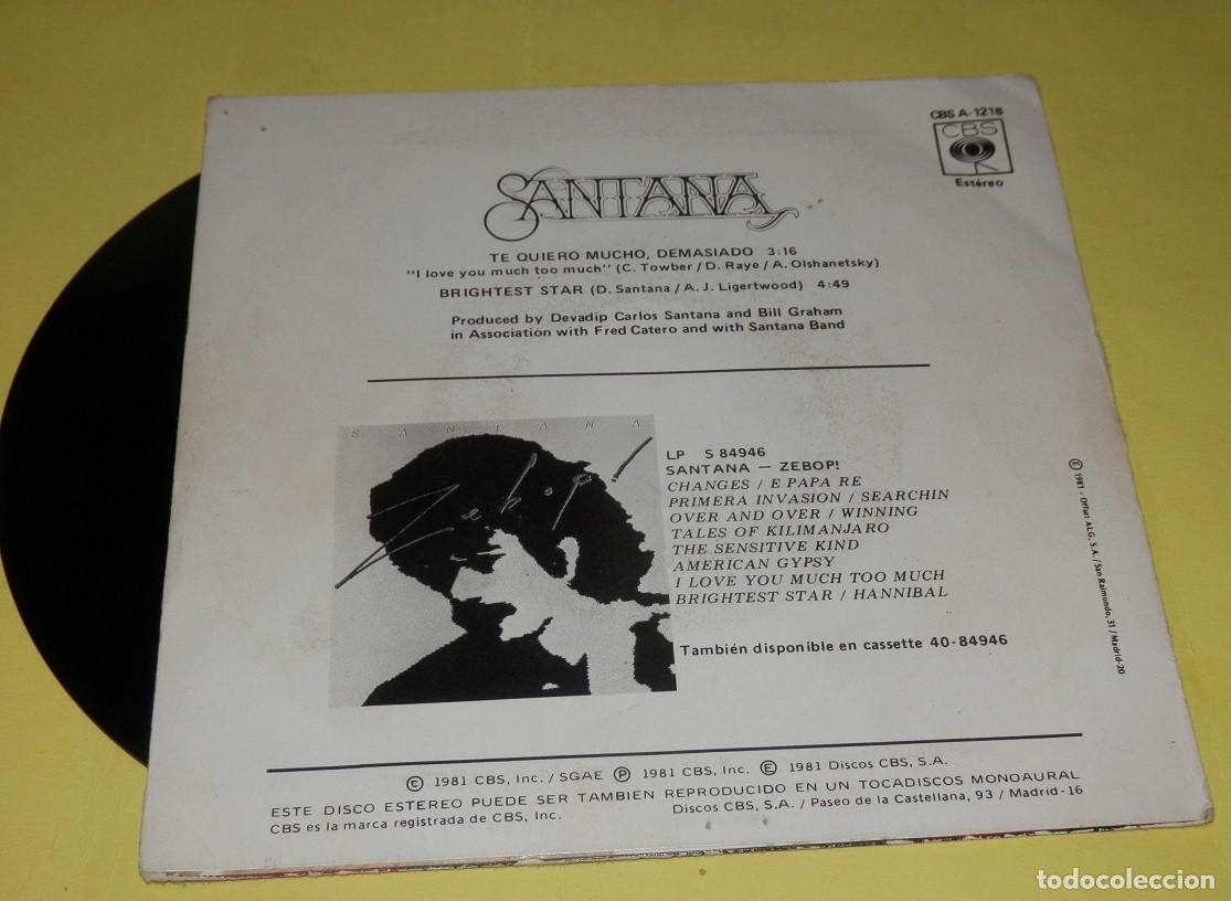 Discos de vinilo: DISCO SINGLE DE VINILLO DE SANTANA - Foto 2