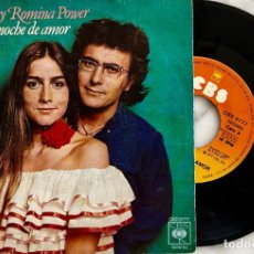 Discos de vinilo: ALBANO Y ROMINA POWER. PRIMERA NOCHE DE AMOR. SINGLE ORIGINAL ESPAÑA