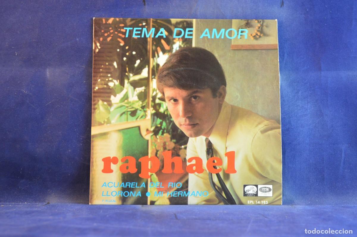 Discos de vinilo: RAPHAEL - TEMA DE AMOR - SINGLE - Foto 1