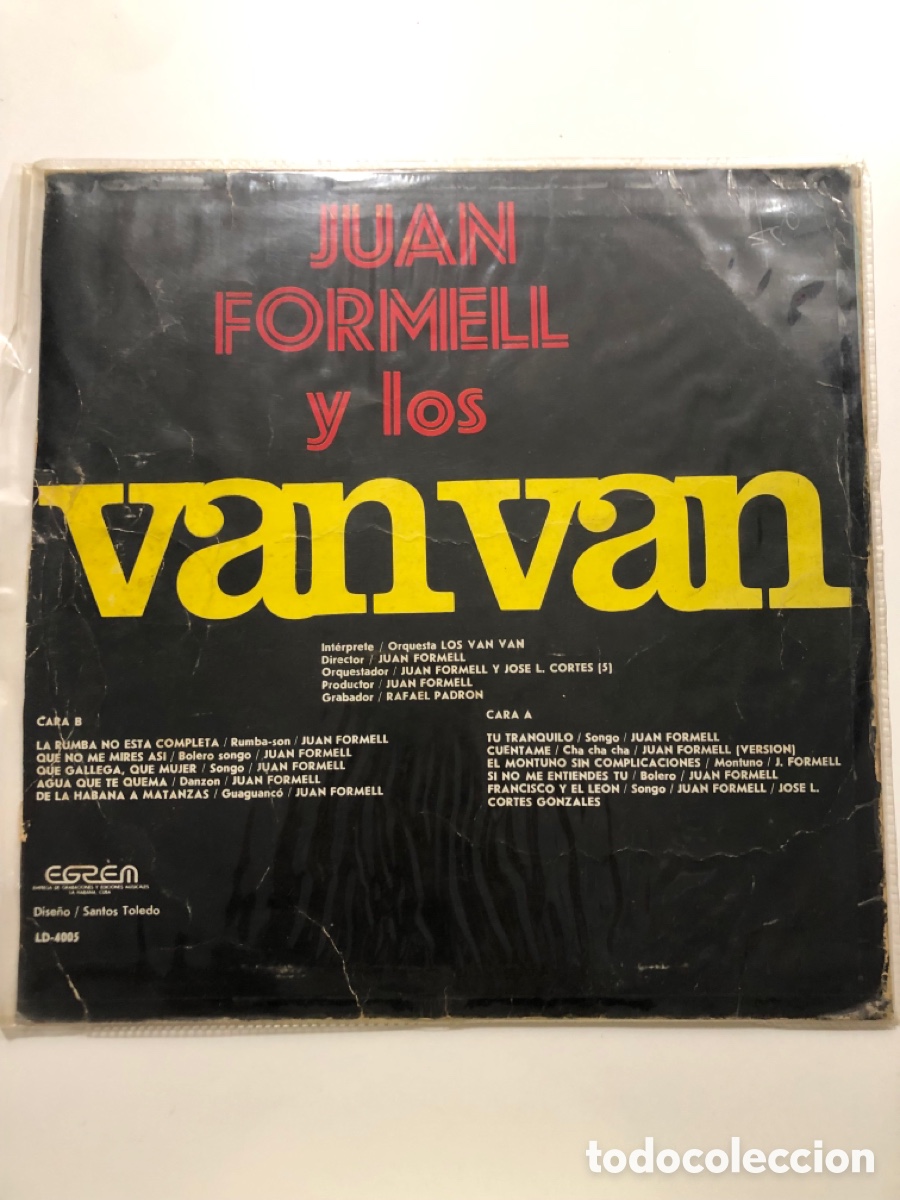 Discos de vinilo: Disco lp cuba areito Juan formell y los van van - Foto 2