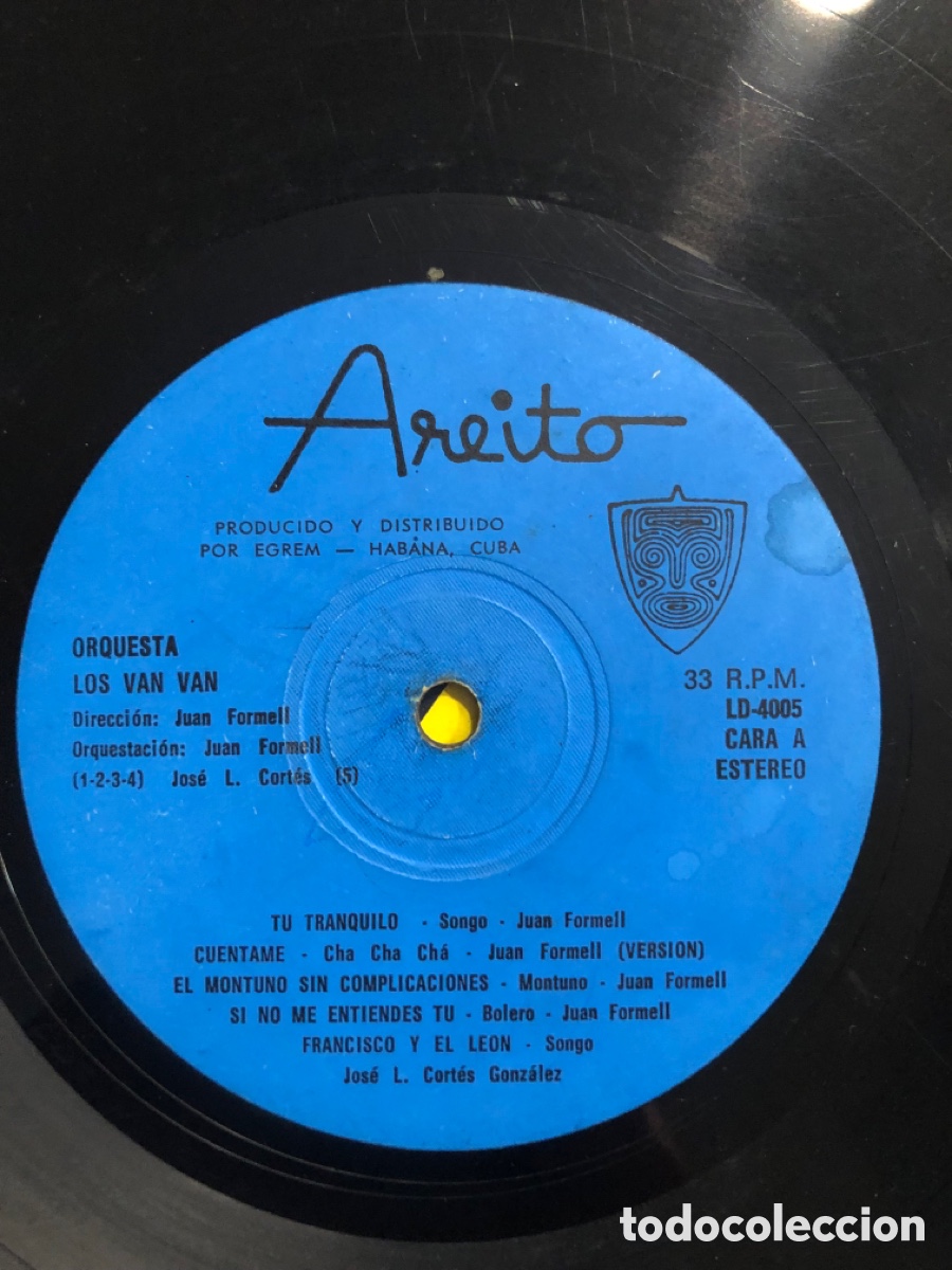 Discos de vinilo: Disco lp cuba areito Juan formell y los van van - Foto 4