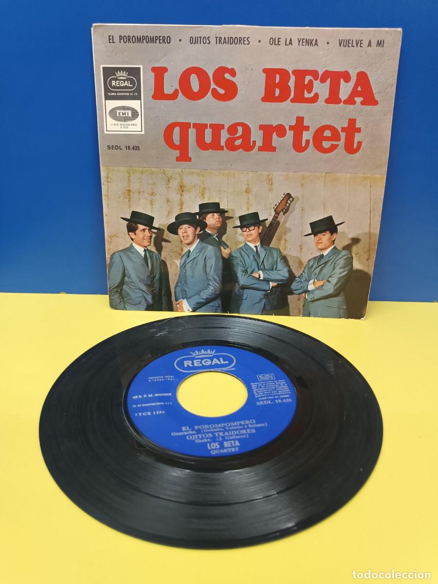 Discos de vinilo: LOS BETA QUARTET - EL POROMPOMPERO - SINGLE DISCO DE VINILO - Foto 1